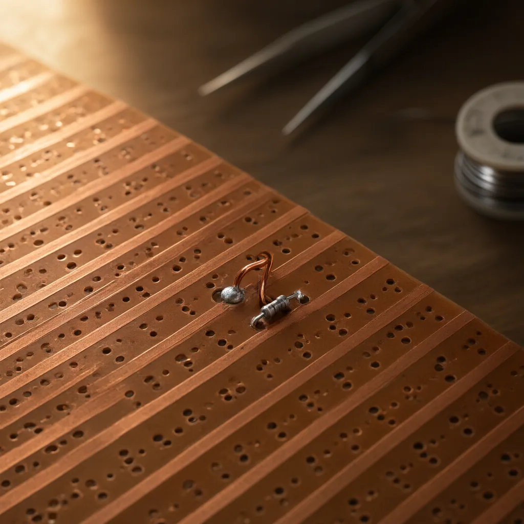 Reading a Stripboard Layout and Cut-Point Diagram